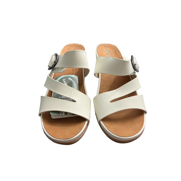 NWT Baretraps Womens Laralee Wedge Sandal Slides White Size‎ 9.5 - Picture 6 of 7